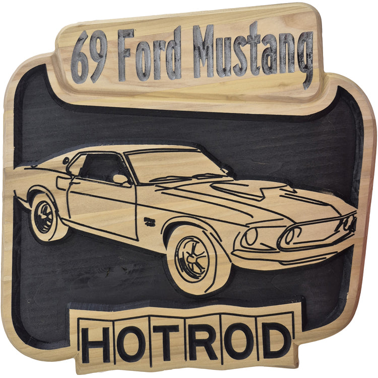 Handcrafted relief-carved hardwood sign, fully customizable to feature your choice of text, imagery, or unique design elements.