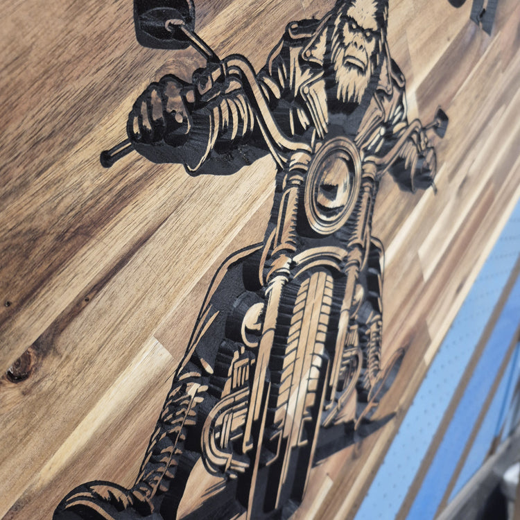 Watch Squatch | CNC-Carved Cryptid Hardwood Sign