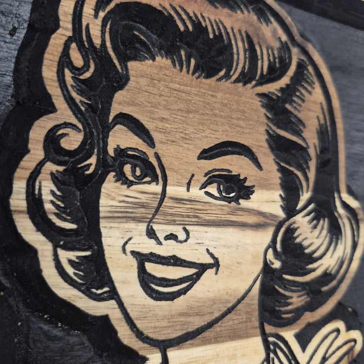 Explain | CNC-Carved Snarky Hardwood Sign