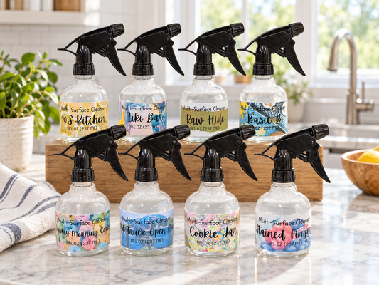 Whiskey River Craftworks 8 oz scented multi-surface cleaners in assorted fragrances
