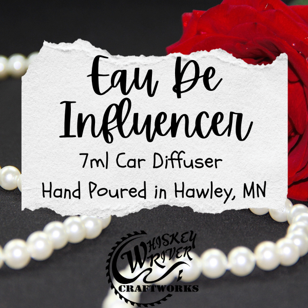 Car Diffuser variant in Eau De Influencer featuring a custom tongue-in-cheek, modern fragrance label.