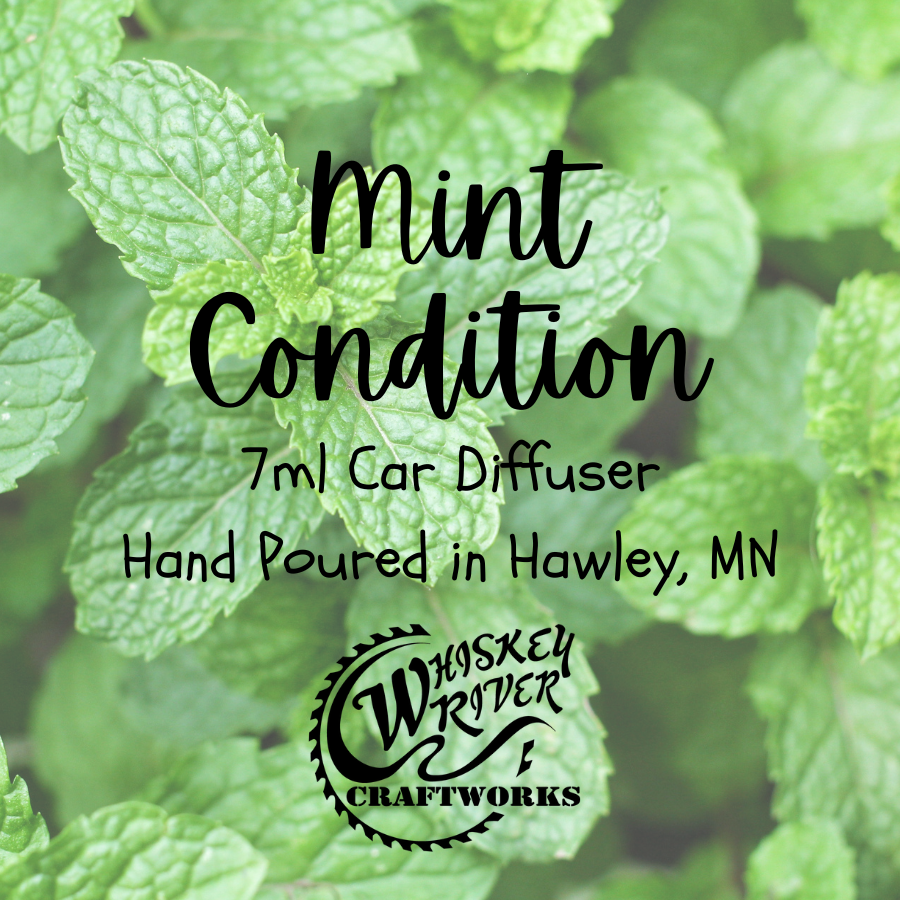 Car Diffuser variant in Mint Condition featuring a custom crisp, vintage automotive-style fragrance label.